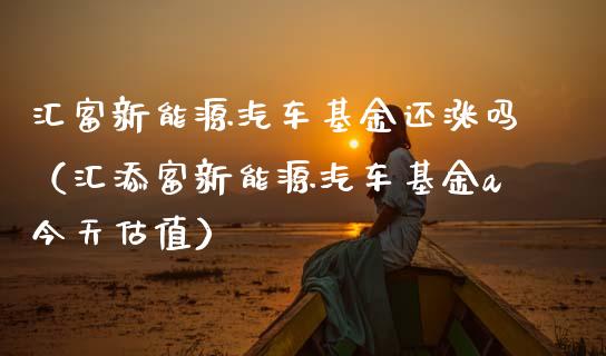 汇富新能源汽车基金还涨吗（汇添富新能源汽车基金a今天估值）_https://www.fsyjjx.cn_问财精选_第1张