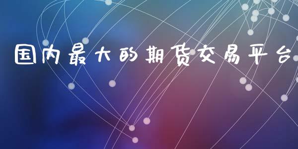 国内最大的期货交易平台_https://www.fsyjjx.cn_期货资讯_第1张