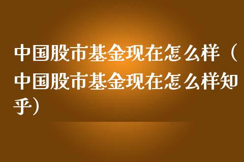 中国股市基金现在怎么样（中国股市基金现在怎么样知乎）_https://www.fsyjjx.cn_问财精选_第1张