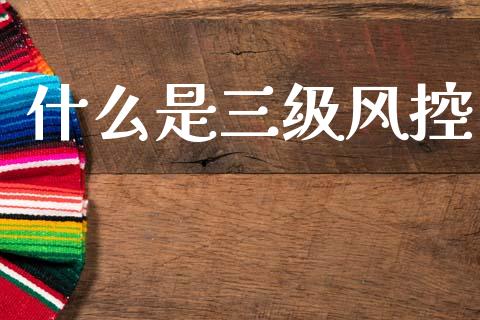 什么是三级风控_https://www.fsyjjx.cn_股市分析_第1张