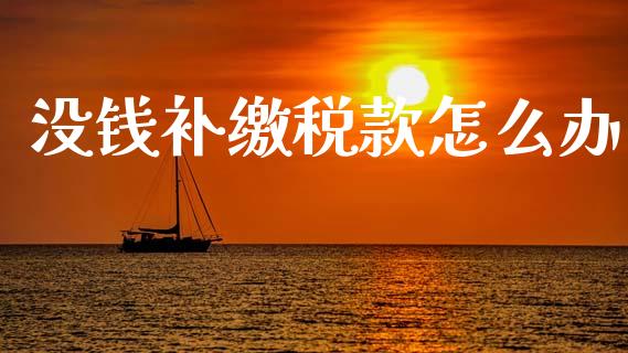 没钱补缴税款怎么办_https://www.fsyjjx.cn_期货资讯_第1张
