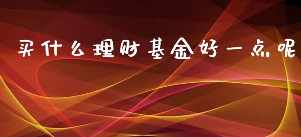 买什么理财基金好一点呢_https://www.fsyjjx.cn_理财资讯_第1张