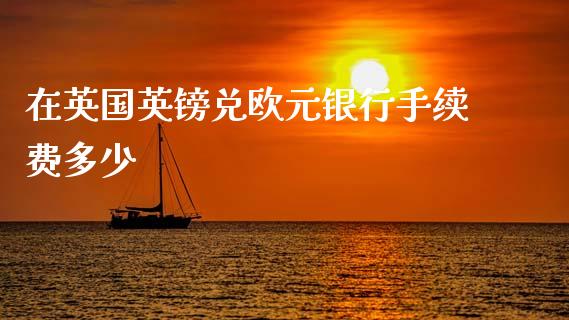 在英国英镑兑欧元银行手续费多少_https://www.fsyjjx.cn_理财资讯_第1张