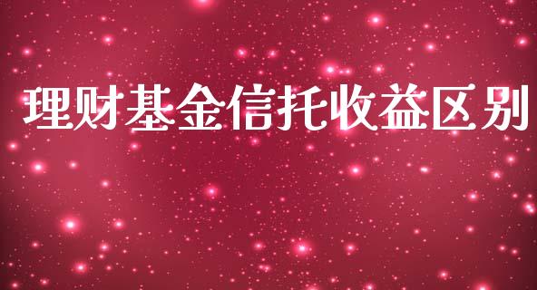 理财基金信托收益区别_https://www.fsyjjx.cn_问财精选_第1张