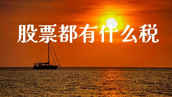 股票都有什么税_https://www.fsyjjx.cn_问财精选_第1张