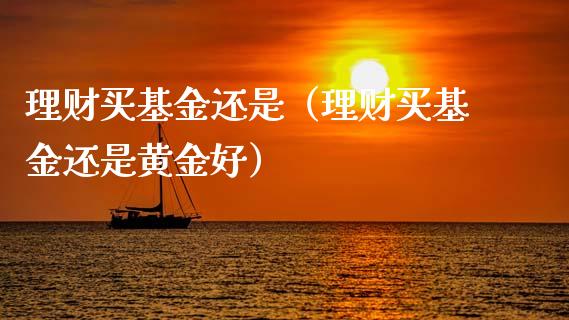 理财买基金还是（理财买基金还是黄金好）_https://www.fsyjjx.cn_理财资讯_第1张