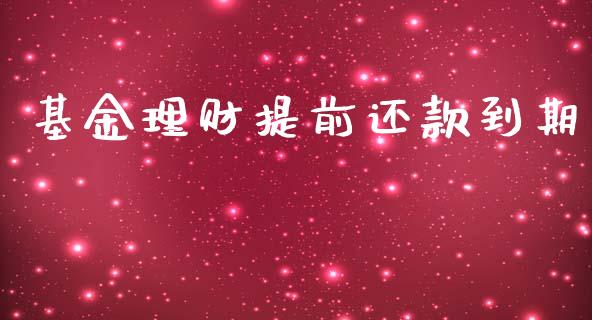 基金理财提前还款到期_https://www.fsyjjx.cn_问财精选_第1张