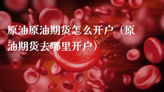 原油原油期货怎么开户（原油期货去哪里开户）_https://www.fsyjjx.cn_期货研报_第1张