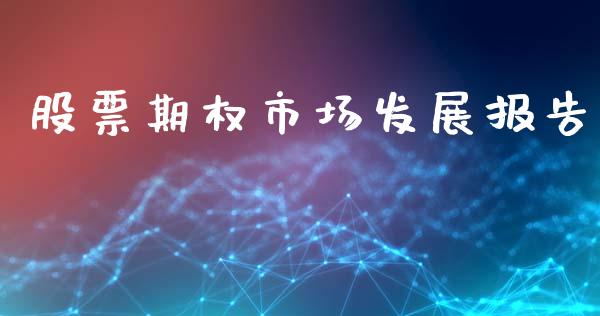 股票期权市场发展报告_https://www.fsyjjx.cn_期货在线_第1张