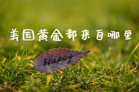 美国黄金都来自哪里_https://www.fsyjjx.cn_期货在线_第1张