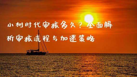 小树时代审核多久？全面解析审核流程与加速策略_https://www.fsyjjx.cn_期货在线_第1张