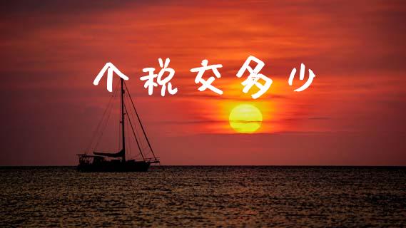 个税交多少_https://www.fsyjjx.cn_股指期货_第1张