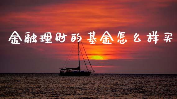 金融理财的基金怎么样买_https://www.fsyjjx.cn_理财资讯_第1张