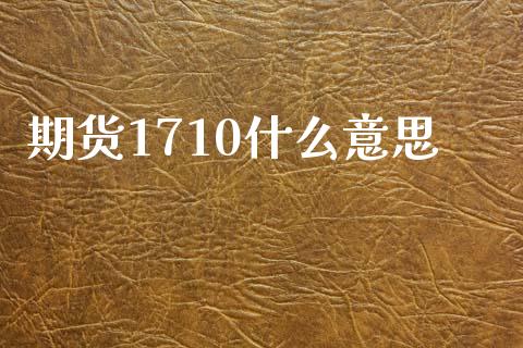 期货1710什么意思_https://www.fsyjjx.cn_期货资讯_第1张