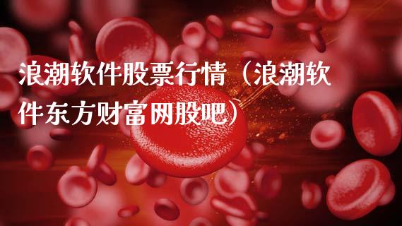 浪潮软件股票行情（浪潮软件东方财富网股吧）_https://www.fsyjjx.cn_股票指导_第1张