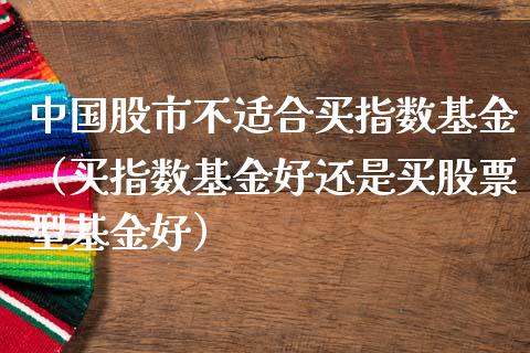 中国股市不适合买指数基金（买指数基金好还是买股票型基金好）_https://www.fsyjjx.cn_理财资讯_第1张