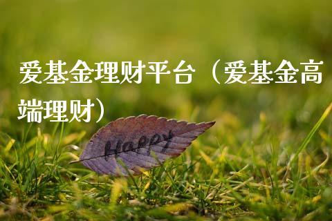 爱基金理财平台（爱基金高端理财）_https://www.fsyjjx.cn_理财资讯_第1张