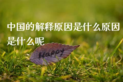 中国的解释原因是什么原因是什么呢_https://www.fsyjjx.cn_问财精选_第1张
