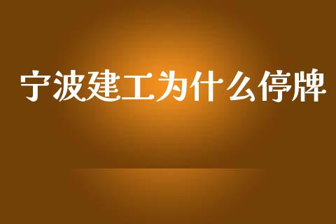 宁波建工为什么停牌_https://www.fsyjjx.cn_股市分析_第1张