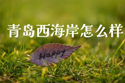 青岛西海岸怎么样_https://www.fsyjjx.cn_期货研报_第1张