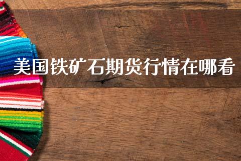 美国铁矿石期货行情在哪看_https://www.fsyjjx.cn_期货研报_第1张