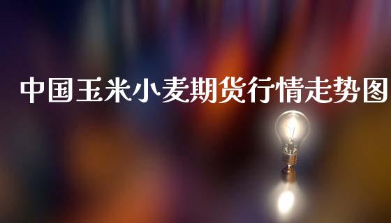 中国玉米小麦期货行情走势图_https://www.fsyjjx.cn_期货资讯_第1张