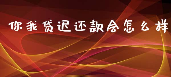你我贷迟还款会怎么样_https://www.fsyjjx.cn_期货研报_第1张