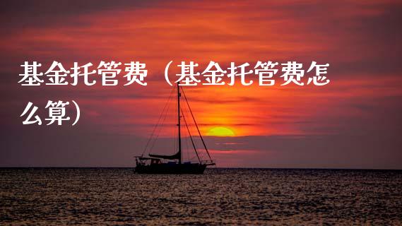 基金托管费（基金托管费怎么算）_https://www.fsyjjx.cn_理财资讯_第1张