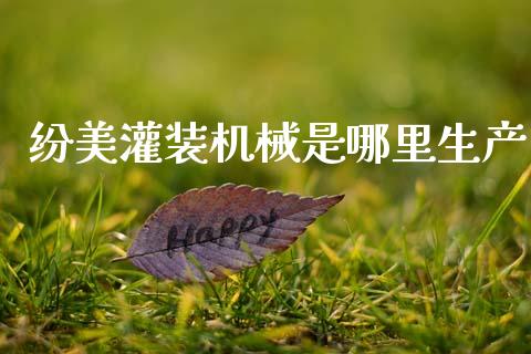 纷美灌装机械是哪里生产_https://www.fsyjjx.cn_期货在线_第1张