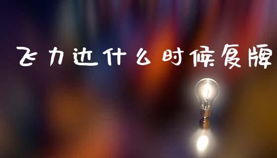 飞力达什么时候复牌_https://www.fsyjjx.cn_期货研报_第1张