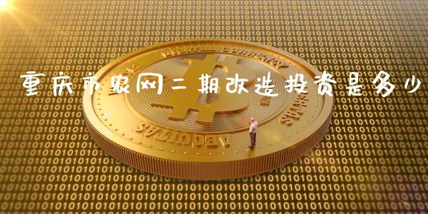 重庆市农网二期改造投资是多少_https://www.fsyjjx.cn_股市分析_第1张