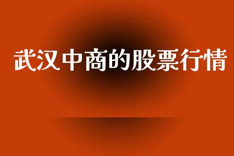 武汉中商的股票行情_https://www.fsyjjx.cn_股票指导_第1张