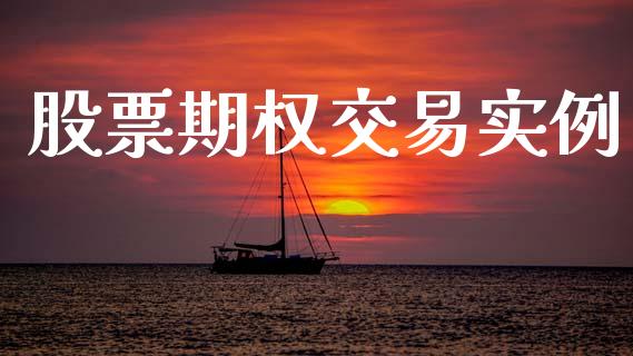 股票期权交易实例_https://www.fsyjjx.cn_期货研报_第1张