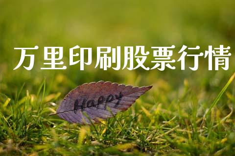 万里印刷股票行情_https://www.fsyjjx.cn_股票指导_第1张