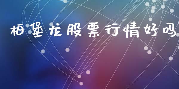 柏堡龙股票行情好吗_https://www.fsyjjx.cn_股票指导_第1张