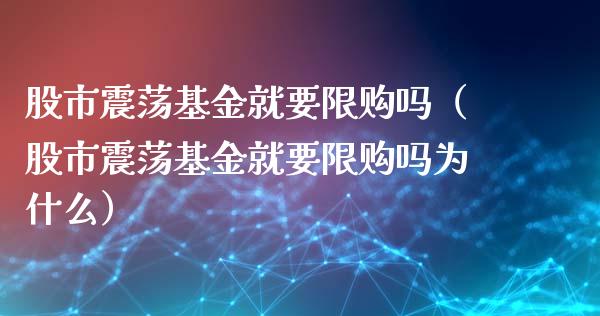 股市震荡基金就要限购吗（股市震荡基金就要限购吗为什么）_https://www.fsyjjx.cn_问财精选_第1张