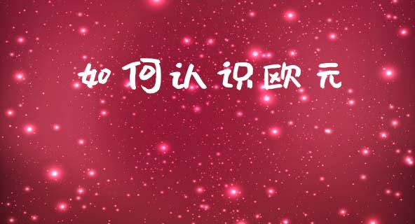 如何认识欧元_https://www.fsyjjx.cn_股票指导_第1张