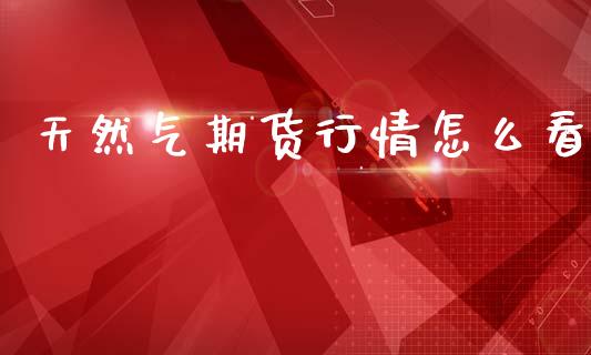 天然气期货行情怎么看_https://www.fsyjjx.cn_期货资讯_第1张
