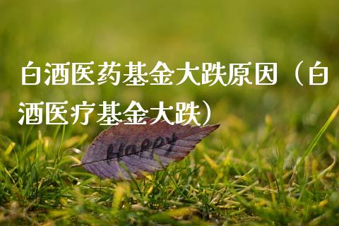 白酒医药基金大跌原因（白酒医疗基金大跌）_https://www.fsyjjx.cn_问财精选_第1张