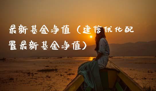 最新基金净值（建信优化配置最新基金净值）_https://www.fsyjjx.cn_问财精选_第1张