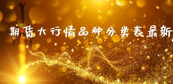 期货大行情品种分类表最新_https://www.fsyjjx.cn_期货资讯_第1张