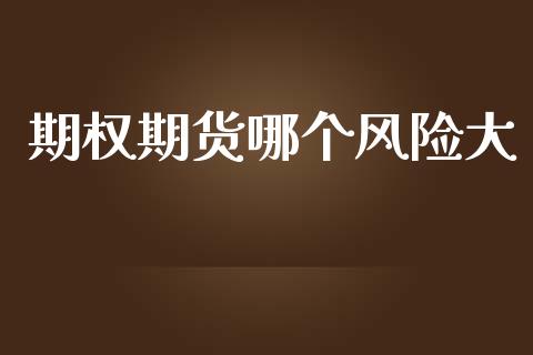 期权期货哪个风险大_https://www.fsyjjx.cn_期货研报_第1张