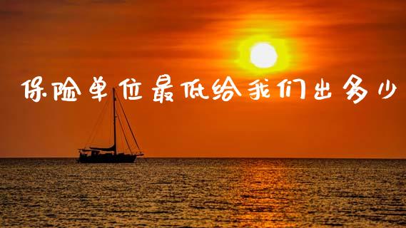 保险单位最低给我们出多少_https://www.fsyjjx.cn_期货在线_第1张