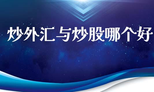 炒外汇与炒股哪个好_https://www.fsyjjx.cn_股票指导_第1张
