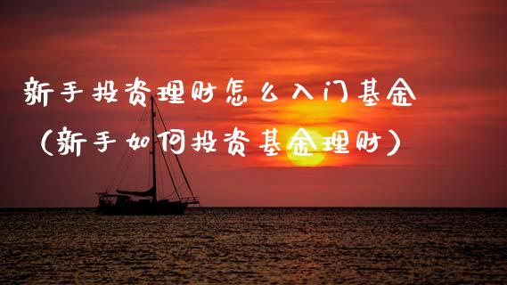 新手投资理财怎么入门基金（新手如何投资基金理财）_https://www.fsyjjx.cn_问财精选_第1张
