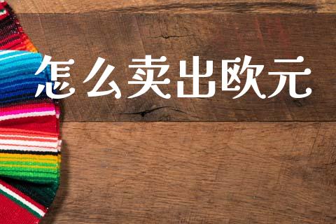 怎么卖出欧元_https://www.fsyjjx.cn_股指期货_第1张