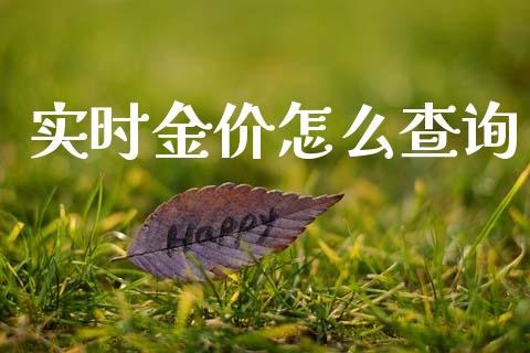 实时金价怎么查询_https://www.fsyjjx.cn_期货研报_第1张