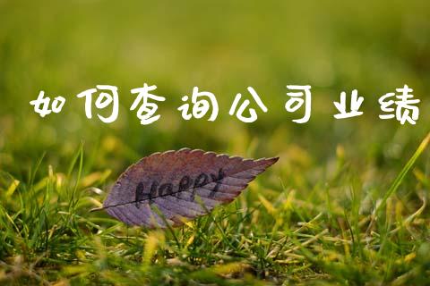 如何查询公司业绩_https://www.fsyjjx.cn_理财资讯_第1张