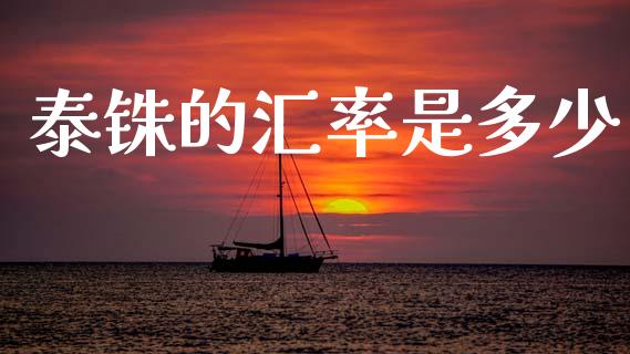 泰铢的汇率是多少_https://www.fsyjjx.cn_理财资讯_第1张
