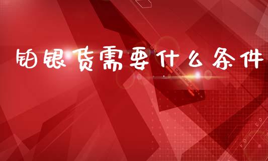 铂银货需要什么条件_https://www.fsyjjx.cn_股指期货_第1张